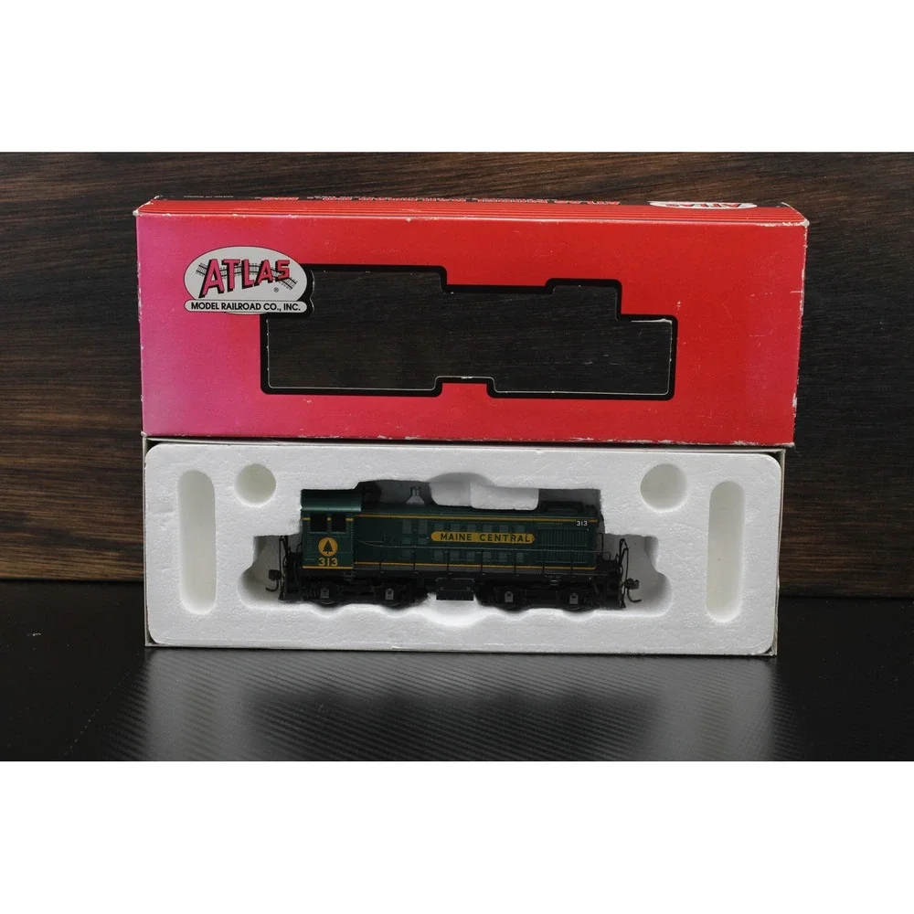 Atlas HO Scale Alco S-4 Diesel Switcher Maine Central 313‎ Locomotive 8753 Boxed